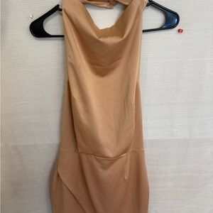 Elliatt Tan Backless Dress